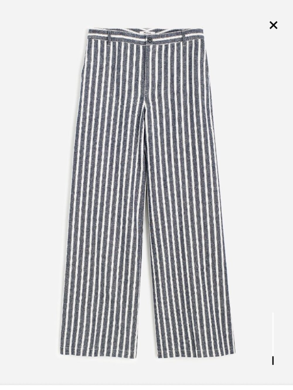 The Zoe Relaxed Wide Pant in Linen-Cotton Blend